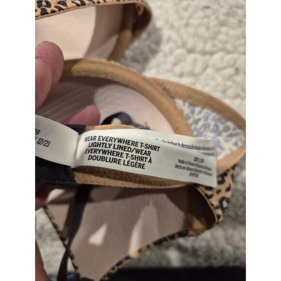 Victoria's Secret Pink Leopard Print Push Up Bra Underwire Lingerie 32C NWT - Picture 4 of 7